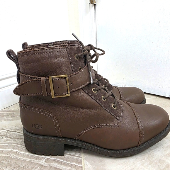 UGG women’s brown ankle boots Size 9 - Picture 1 of 10